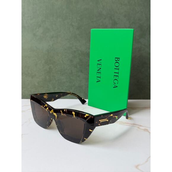 NEW Bottega Veneta BV1218S Tortoise Brown Cat Eye Sunglasses main image 4